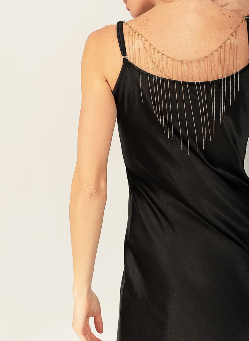 Платье cо съемным декором на спине WNDR_fw2021_sdrb_15, фото 1 - в интернет магазине KAPSULA