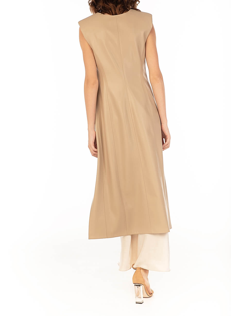 Подовжений топ з еко-шкіри WNDR_fw2021_tbezh_17, фото 1 Подовжений топ з еко-шкіри WNDR_fw2021_tbezh_17, фото 1 - в интернет магазине KAPSULA