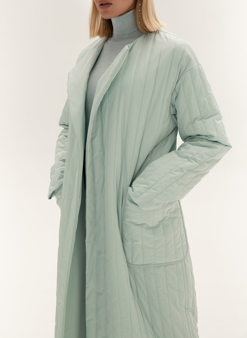 Стеганое пальто с поясом WNDR_sp_21_pspmt_03, фото 1 - в интернет магазине KAPSULA