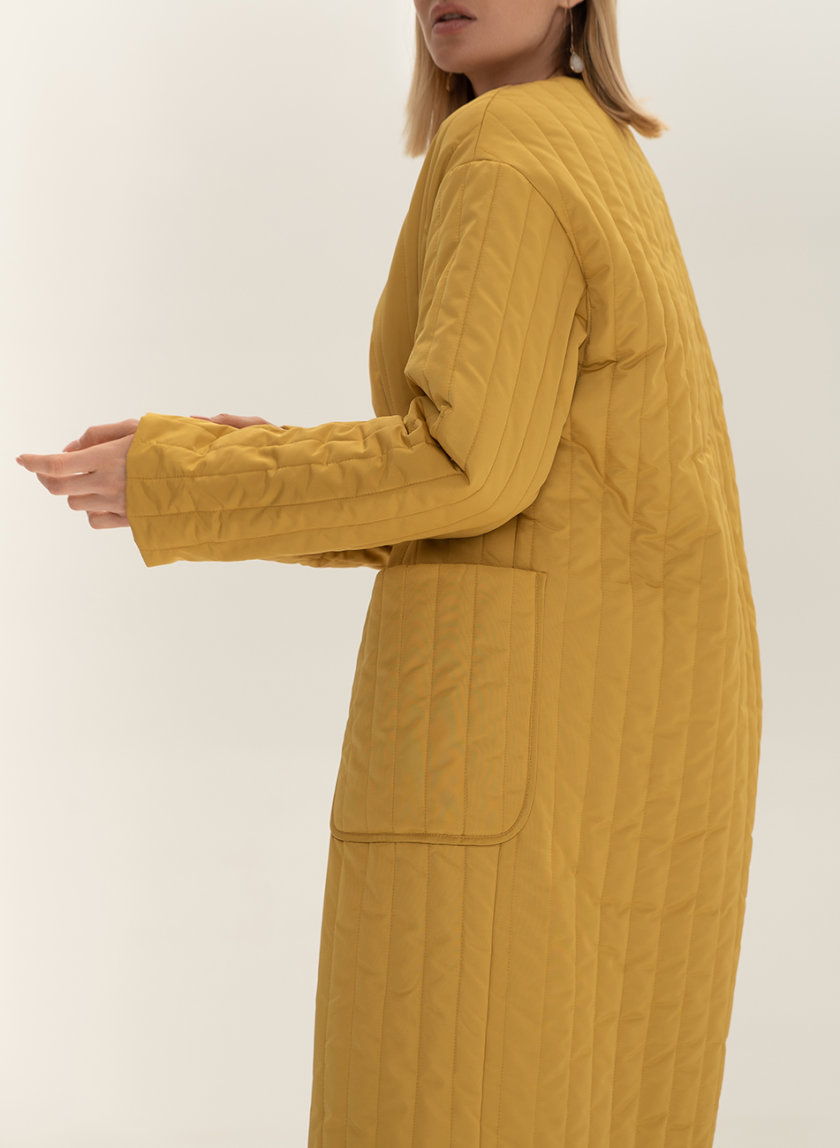Стеганое пальто с поясом WNDR_sp_21_pspye_03, фото 1 - в интернет магазине KAPSULA