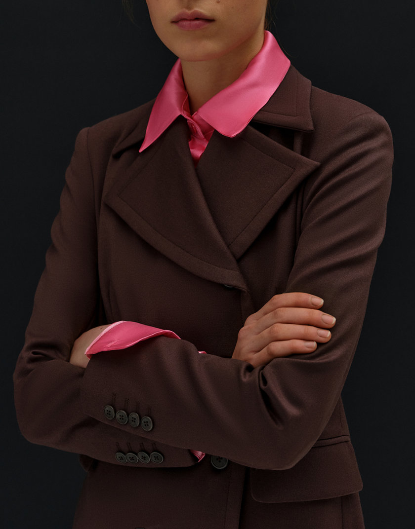 Жакет из шерсти с асимметричным воротом FORMA_FR-FW21-08, фото 1 - в интернет магазине KAPSULA