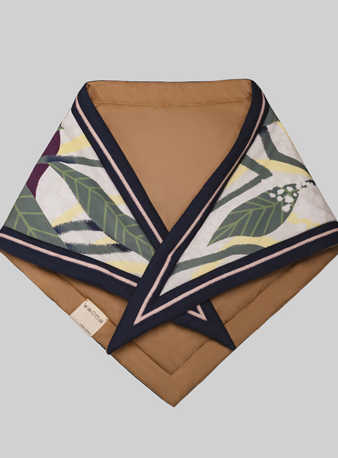 Утепленный платок Черемшина NST_С1, фото 1 - в интернет магазине KAPSULA