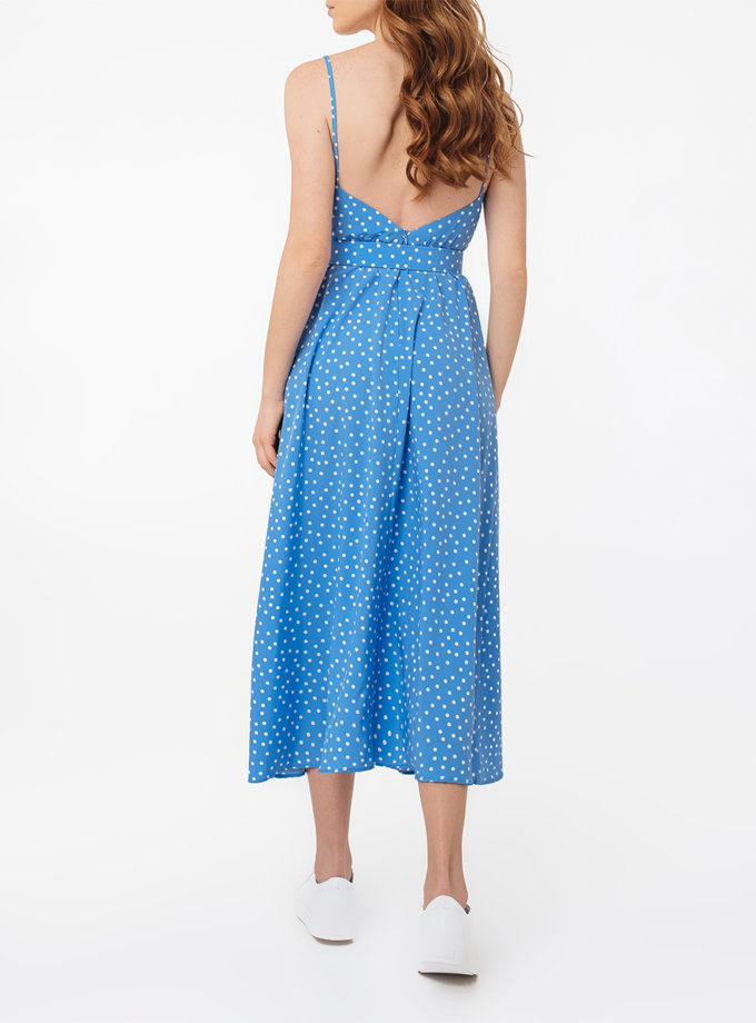 Платье с разрезом и открытой спиной MGN_1716BL, фото 1 - в интернет магазине KAPSULA