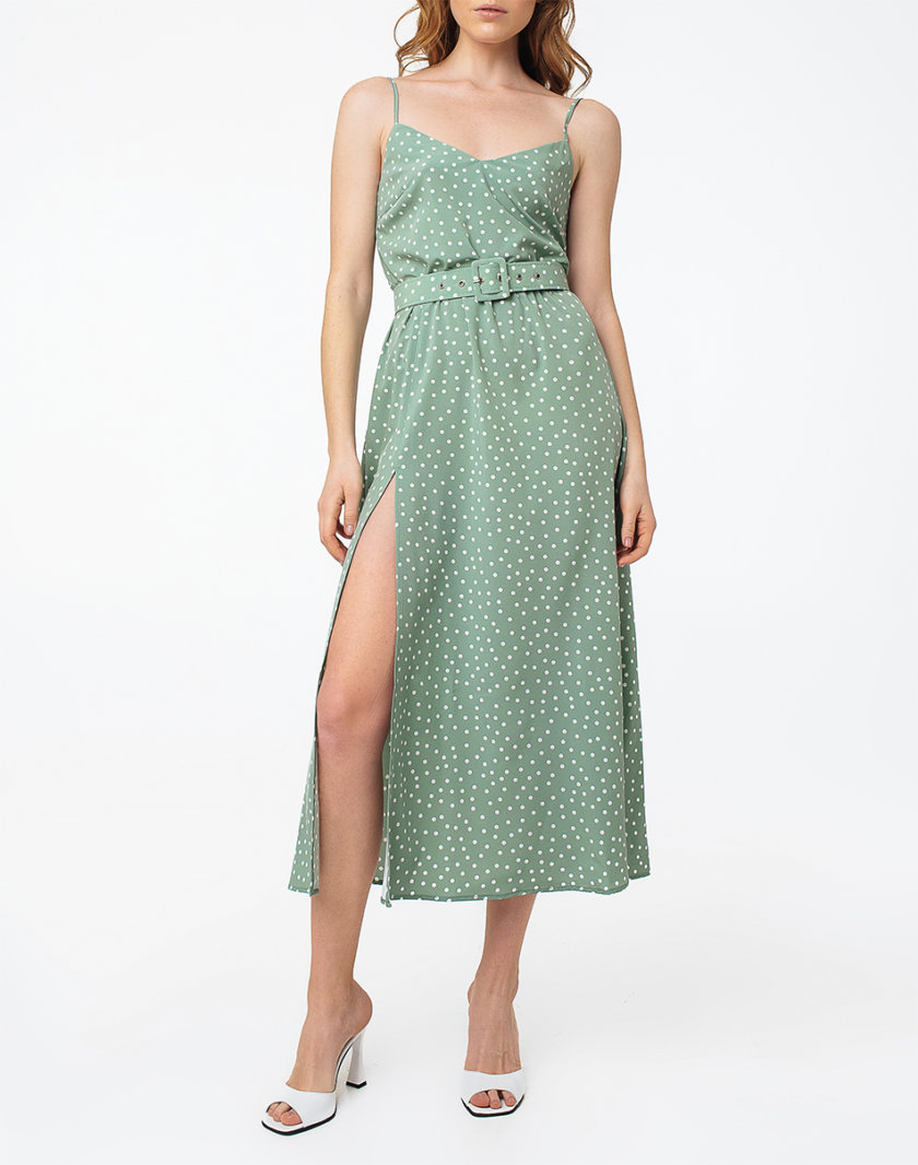 Платье с разрезом и открытой спиной MGN_1716MT, фото 1 - в интернет магазине KAPSULA