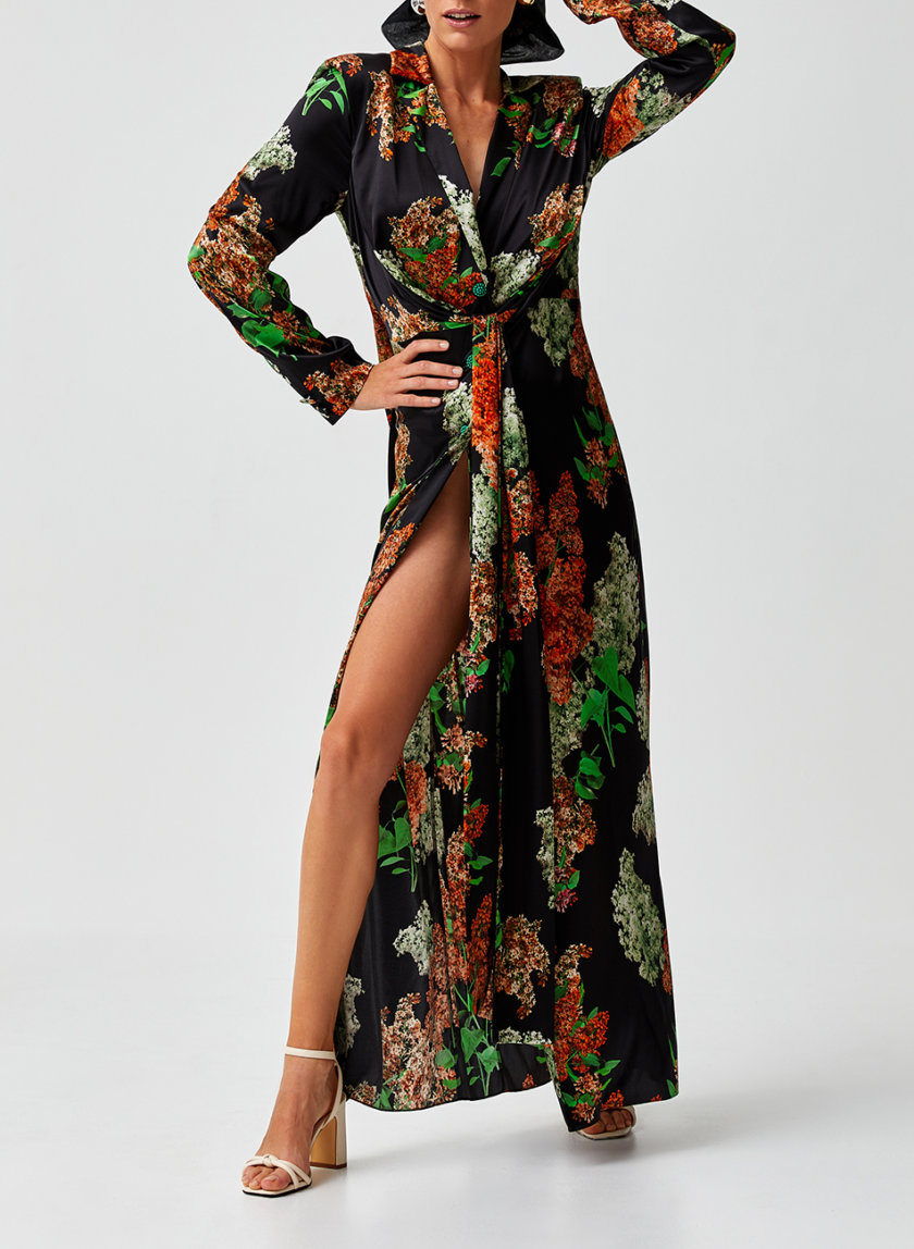 Платье макси с разрезом MF-SS21-9, фото 1 - в интернет магазине KAPSULA