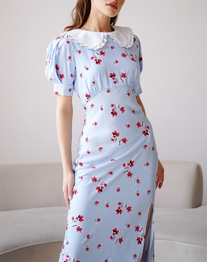 Платье Anna со съемным воротником MC_MY5421-1, фото 1 - в интернет магазине KAPSULA
