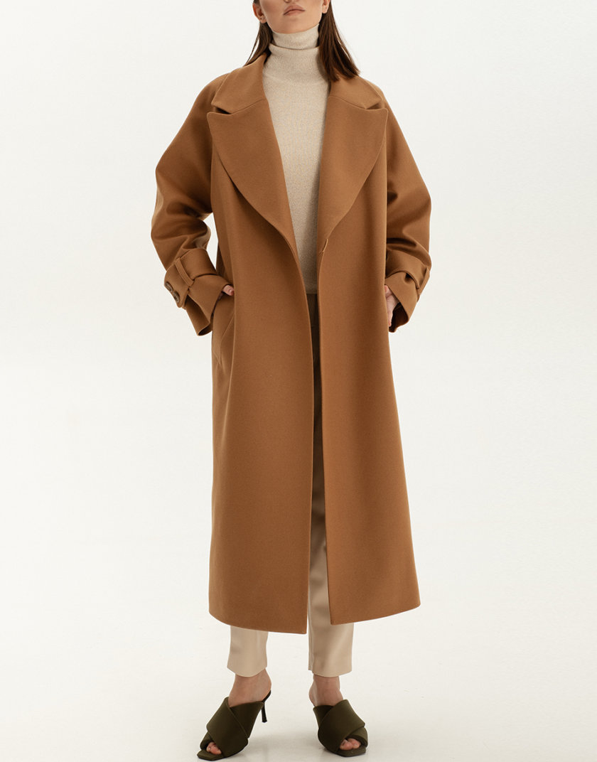 Пальто на запах из шерсти WNDR_sp_21_coatc_04, фото 1 - в интернет магазине KAPSULA