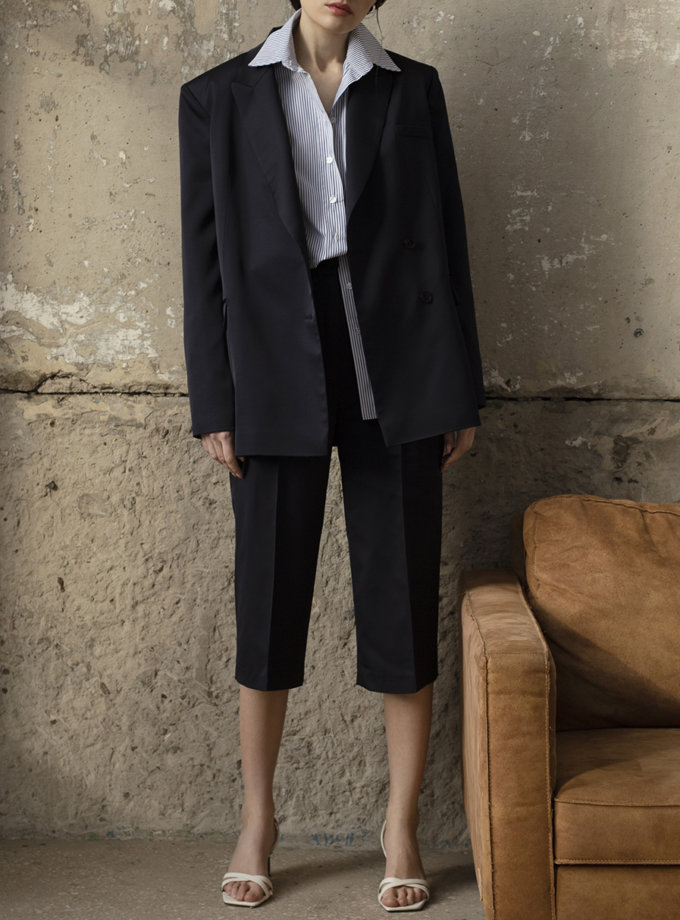 Укорочені штани на високій посадці IRRO_IR_SS21_PB_002, фото 1 - в интернет магазине KAPSULA