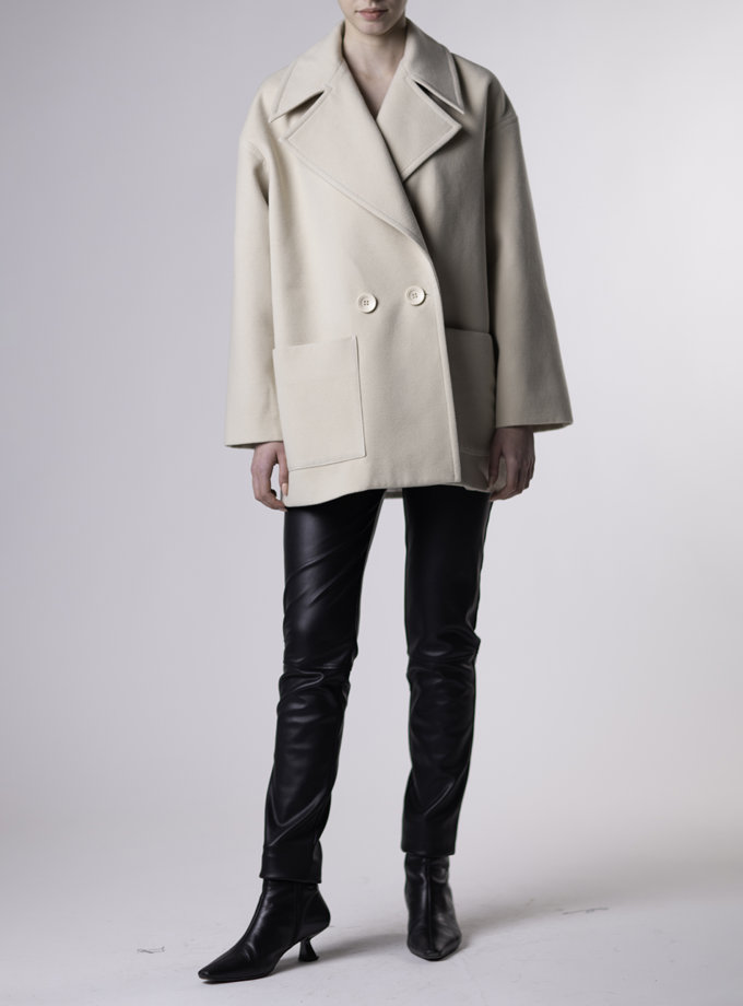 Короткое пальто с отложным воротником ALOT_500244, фото 1 - в интернет магазине KAPSULA