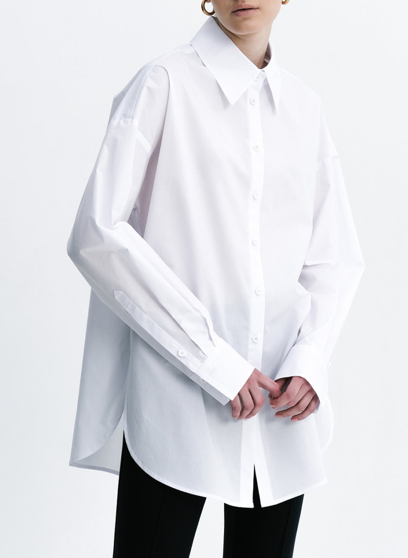 Хлопковая рубашка Oversize SHKO_21005001, фото 1 - в интернет магазине KAPSULA