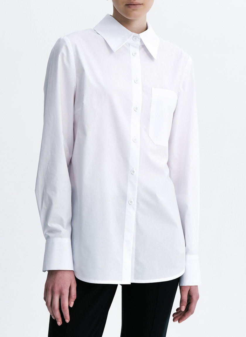 Бавовняна сорочка з кишенею SHKO_21011001, фото 1 - в интернет магазине KAPSULA