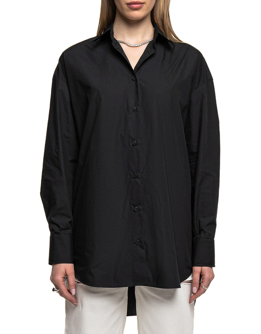 Хлопковая рубашка WNDM_sp21-shr-black-os, фото 1 - в интернет магазине KAPSULA