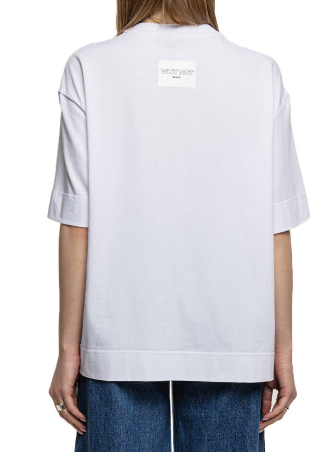 Хлопковая футболка WNDM_sp21-tsrt-white-os, фото 1 - в интернет магазине KAPSULA