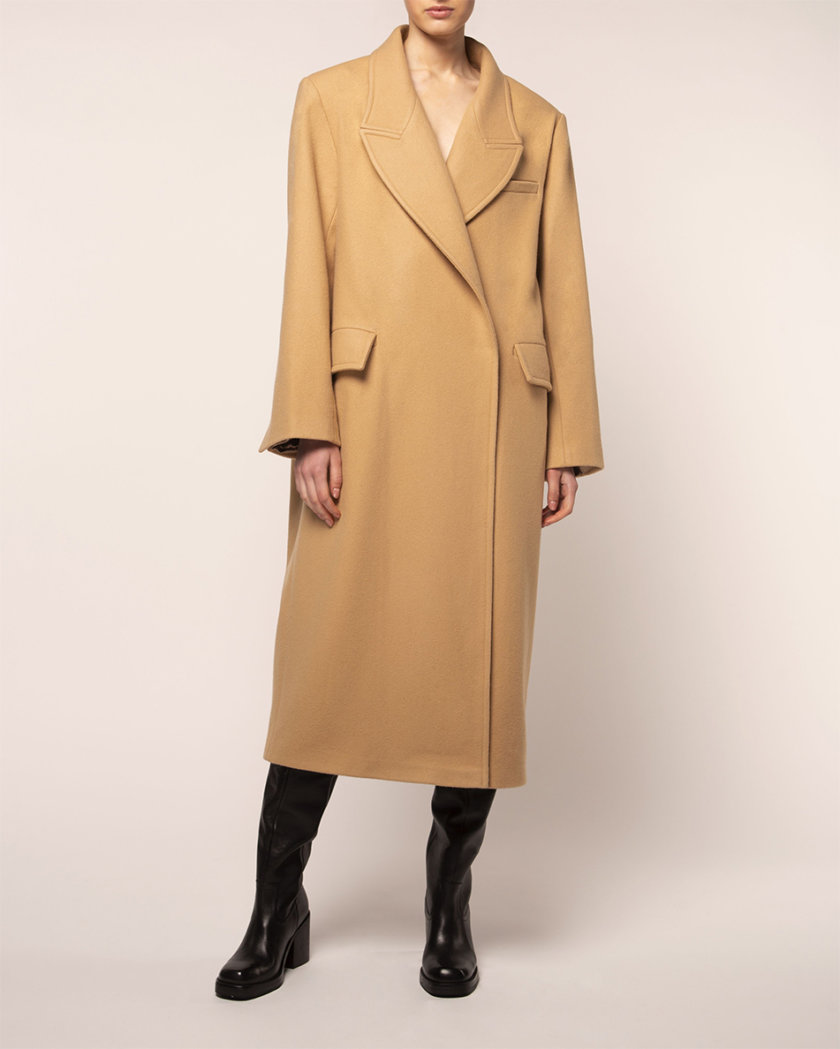 Объемное пальто из шерсти BEAVR_BA_FW21_90, фото 1 - в интернет магазине KAPSULA
