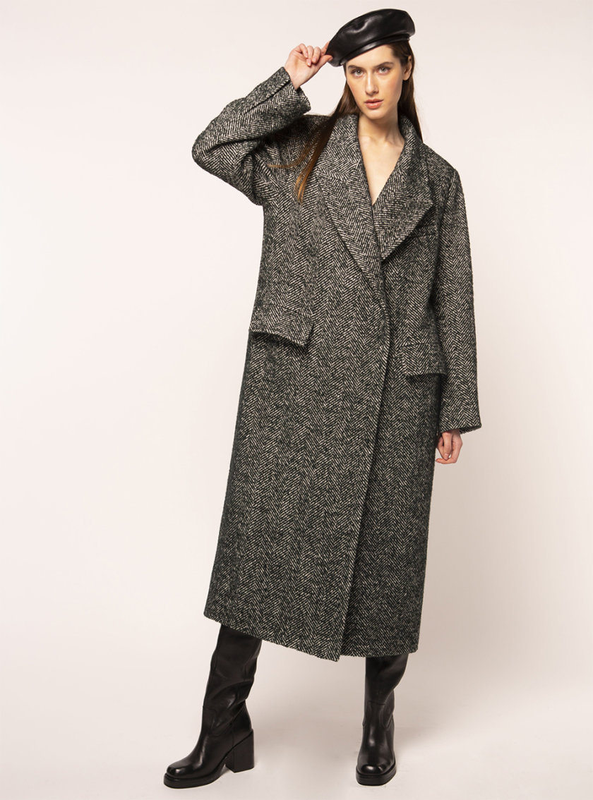 Объемное пальто из шерсти BEAVR_BA_FW21_91, фото 1 - в интернет магазине KAPSULA