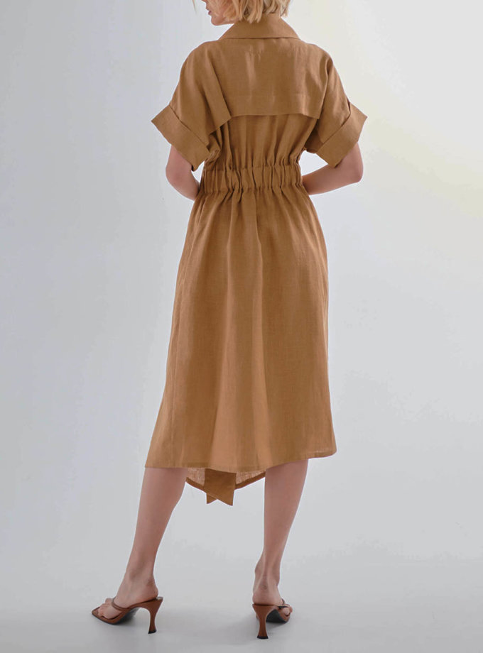 Платье из льна KLNA_LN-10, фото 1 - в интернет магазине KAPSULA