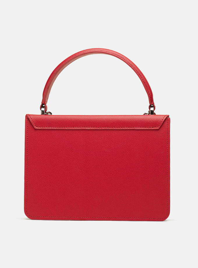 Кожаная сумка Boy Bag in Red SNKD_P0010S, фото 1 - в интернет магазине KAPSULA