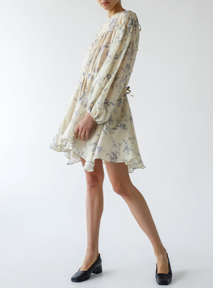 Платье свободного кроя из шелка LAB_00053, фото 1 - в интернет магазине KAPSULA