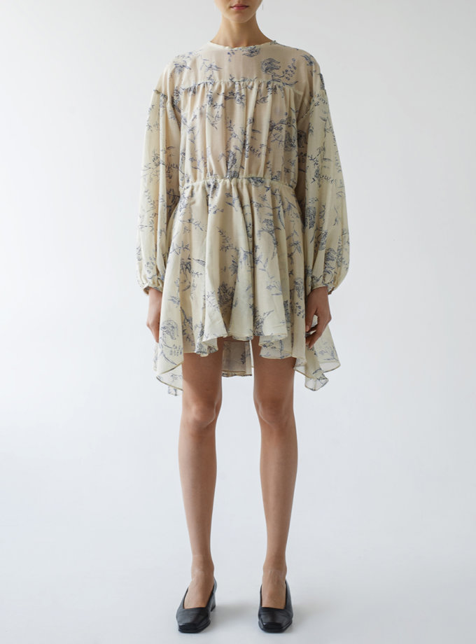 Сукня вільного крою з шовку LAB_00053, фото 1 - в интернет магазине KAPSULA