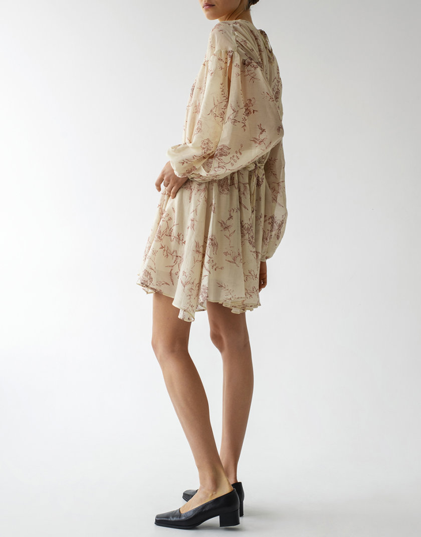 Платье свободного кроя из шелка LAB_00054, фото 1 - в интернет магазине KAPSULA