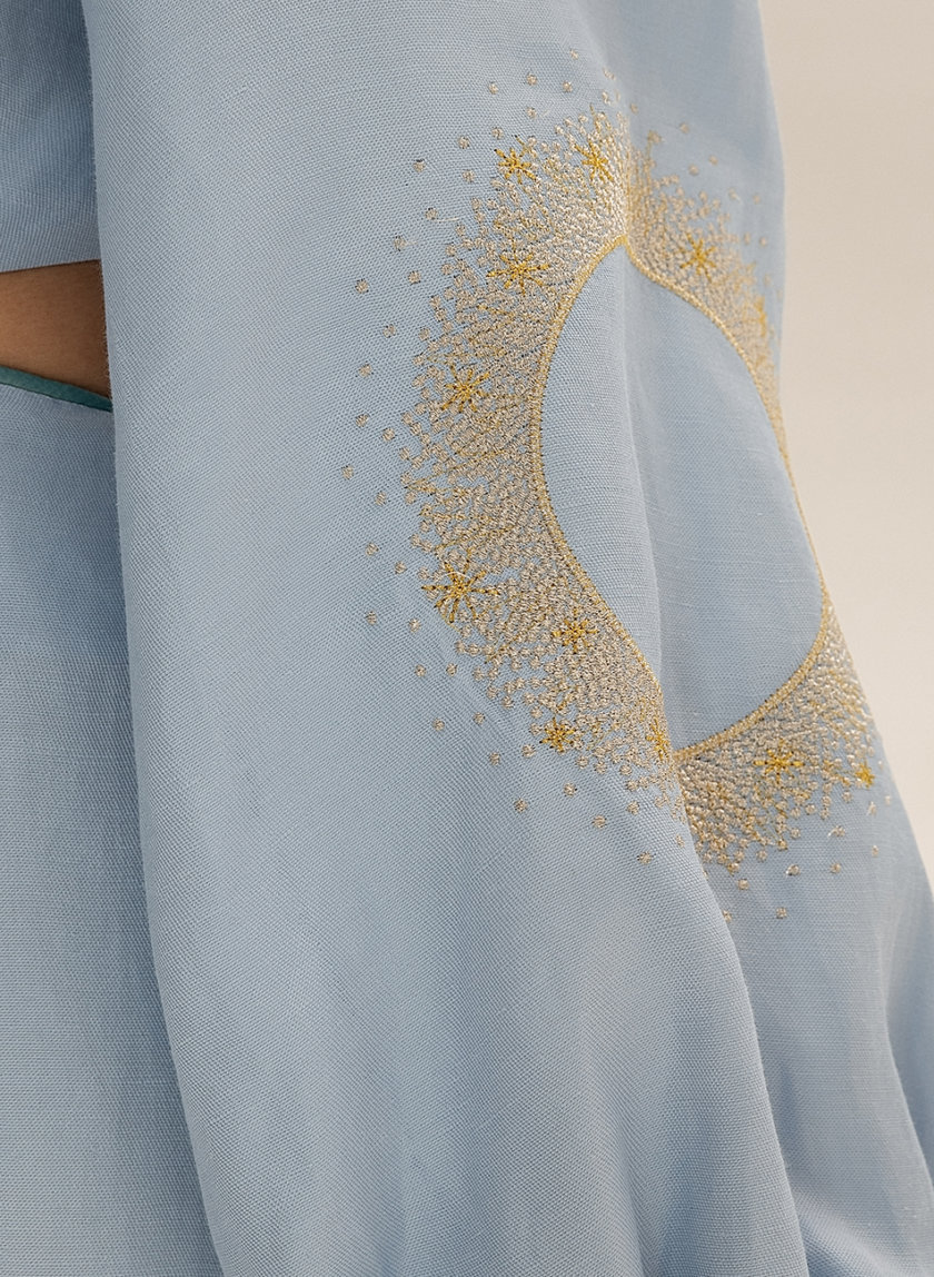 Платье миди из льна WNDR_ss21_lbl_10, фото 1 - в интернет магазине KAPSULA