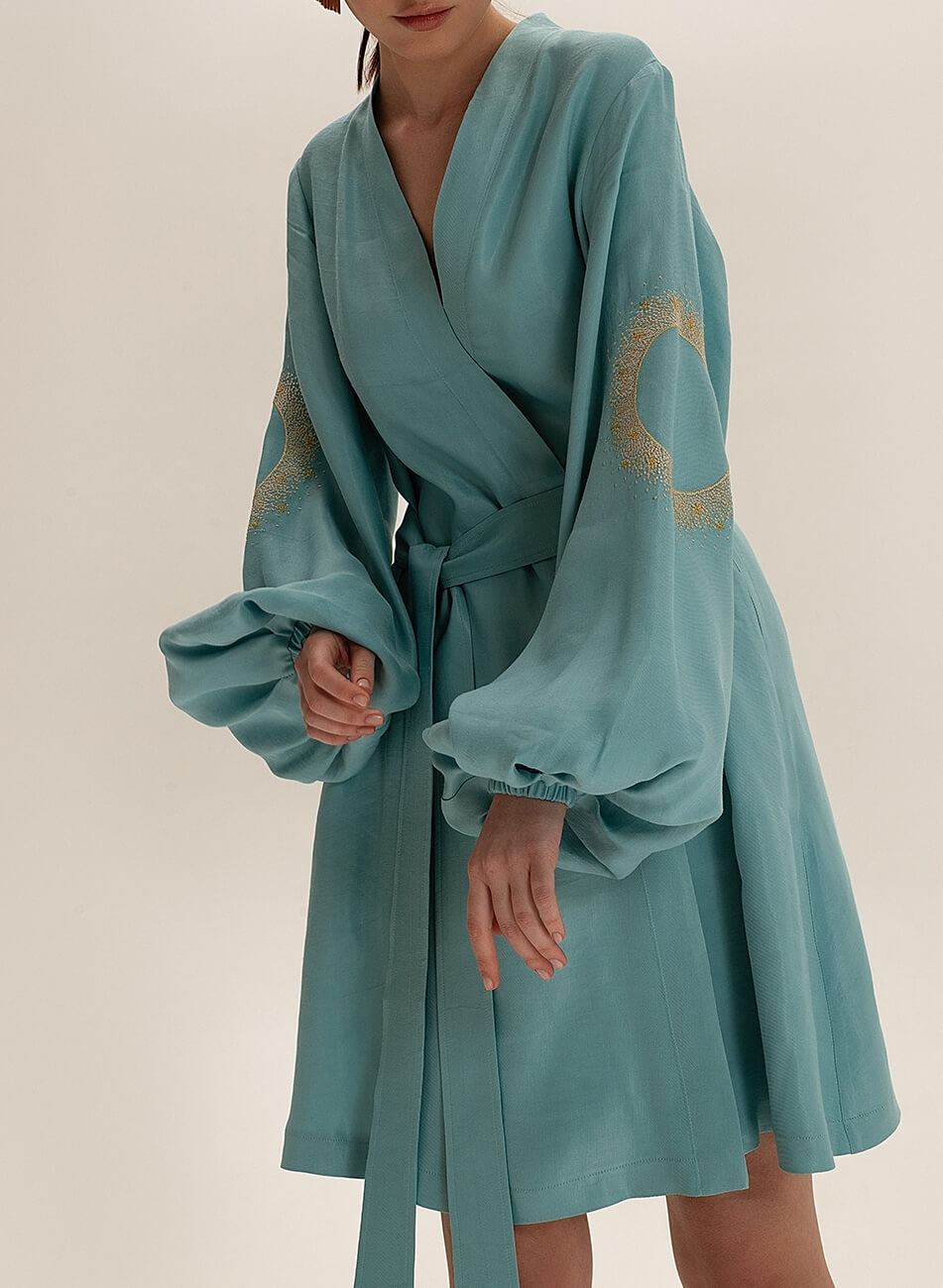 Лляна сукня міні на запах WNDR_ss21_lbi_12-KAPSULA, фото 1 Лляна сукня міні на запах WNDR_ss21_lbi_12-KAPSULA, фото 1 - в интернет магазине KAPSULA