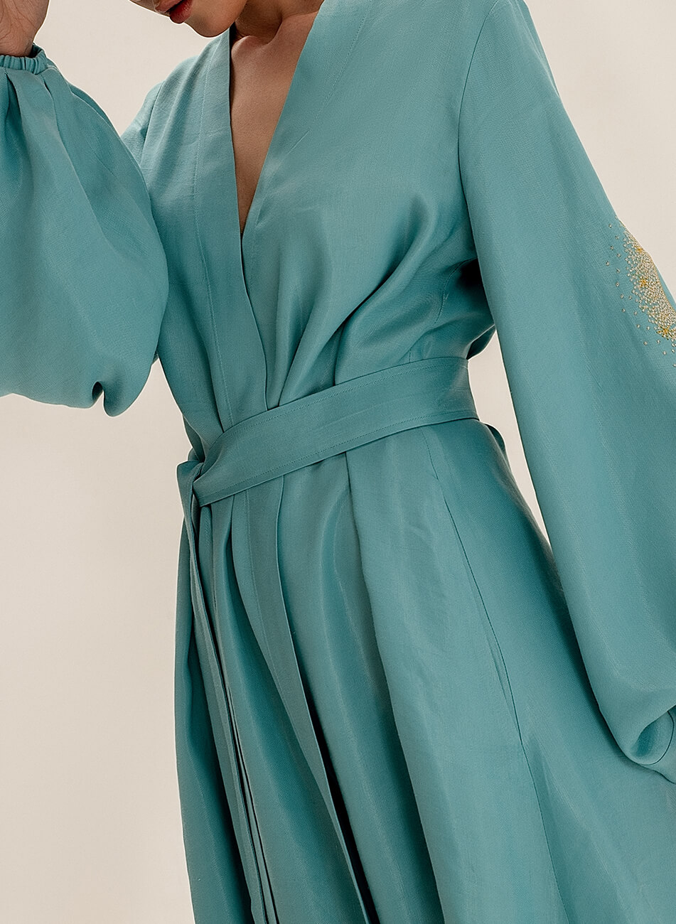 Лляна сукня міні на запах WNDR_ss21_lbi_12-KAPSULA, фото 1 Лляна сукня міні на запах WNDR_ss21_lbi_12-KAPSULA, фото 1 - в интернет магазине KAPSULA