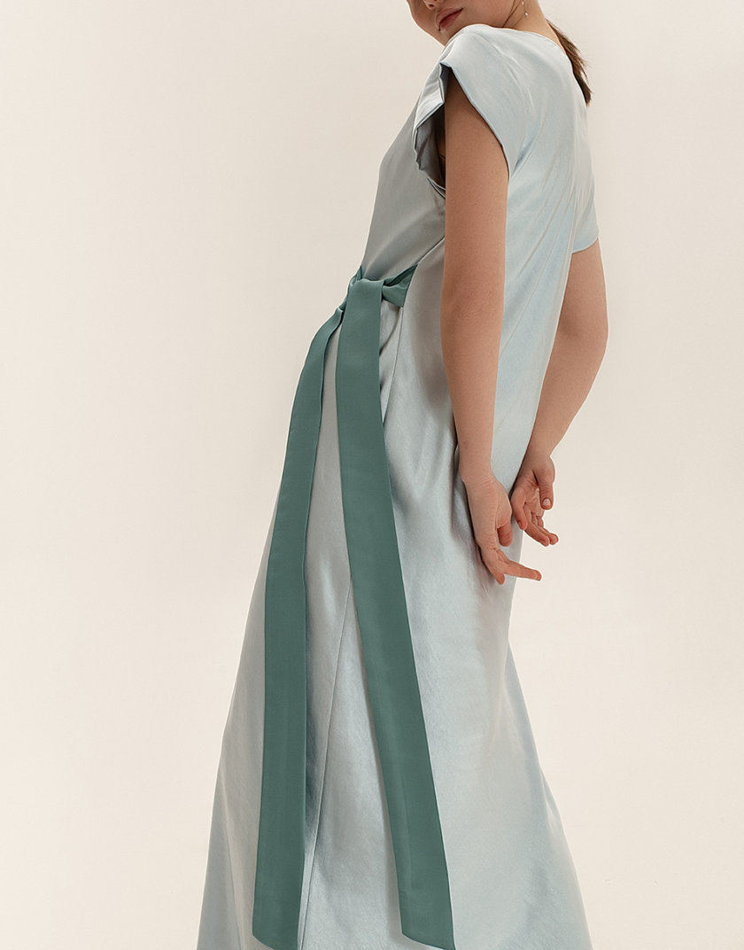 Платье миди с контрастным декором WNDR_ss21_sbl_05, фото 1 - в интернет магазине KAPSULA