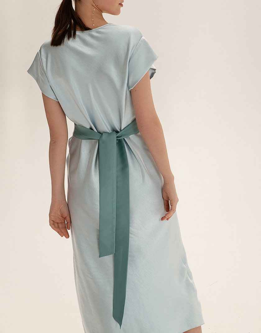 Платье миди с контрастным декором WNDR_ss21_sbl_05, фото 1 - в интернет магазине KAPSULA