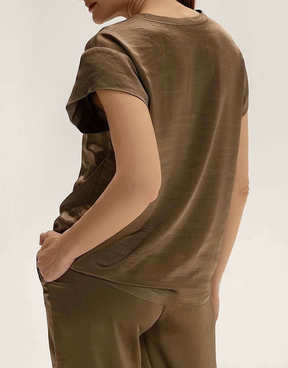 Сатиновий топ із вишивкою WNDR_ss21_sol_01, фото 1 Сатиновий топ із вишивкою WNDR_ss21_sol_01, фото 1 - в интернет магазине KAPSULA