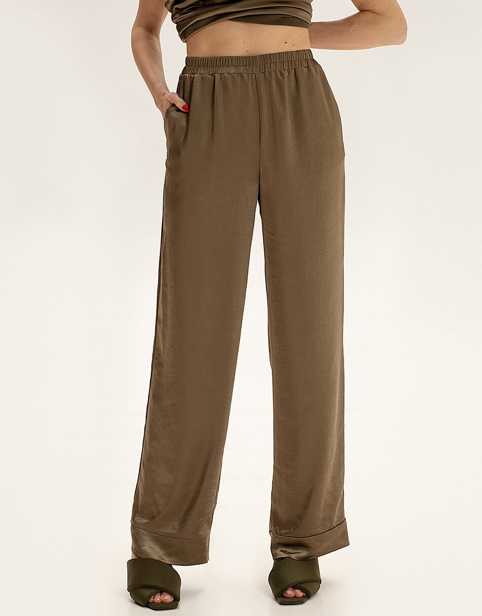 Сатинові штани вільного крою WNDR_ss21_sol_02, фото 1 Сатинові штани вільного крою WNDR_ss21_sol_02, фото 1 - в интернет магазине KAPSULA