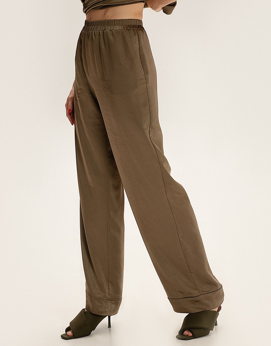 Сатинові штани вільного крою WNDR_ss21_sol_02, фото 1 Сатинові штани вільного крою WNDR_ss21_sol_02, фото 1 - в интернет магазине KAPSULA