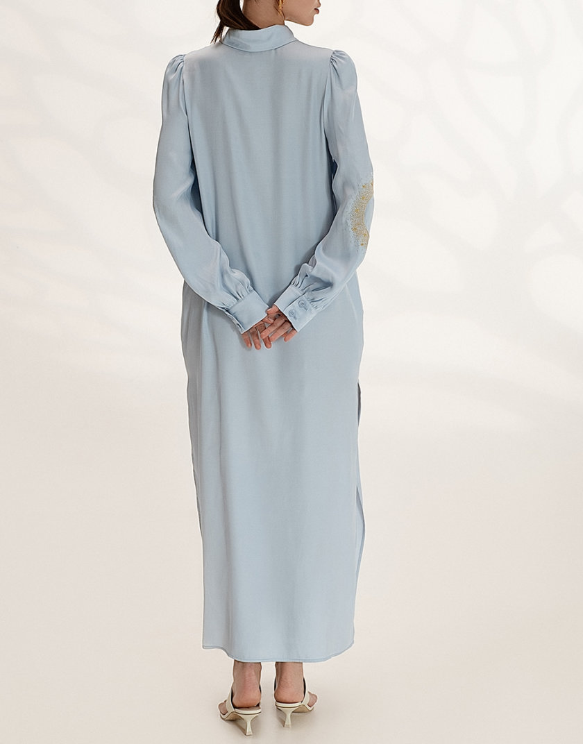 Легкое платье-рубашка с вышивкой WNDR_ss21_vbl_05, фото 1 - в интернет магазине KAPSULA