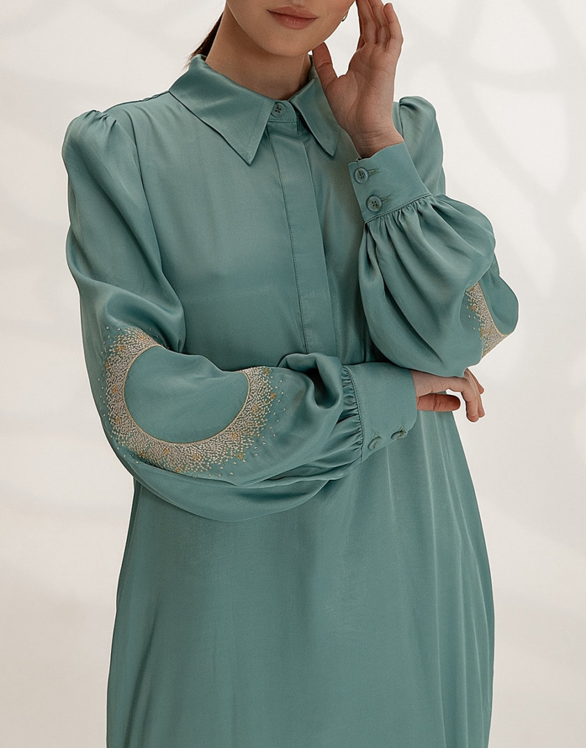 Легкое платье-рубашка с вышивкой WNDR_ss21_vbi_05, фото 1 - в интернет магазине KAPSULA
