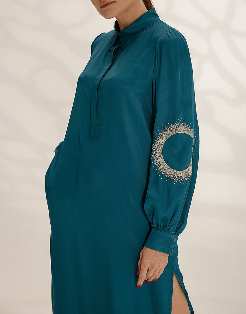 Легкое платье-рубашка с вышивкой WNDR_ ss21_vem_05, фото 1 - в интернет магазине KAPSULA