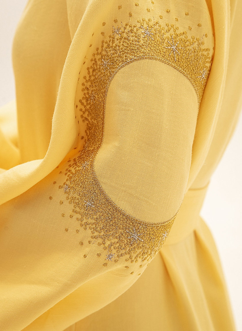 Льняное платье мини на запах WNDR_ss21_lye_12, фото 1 - в интернет магазине KAPSULA