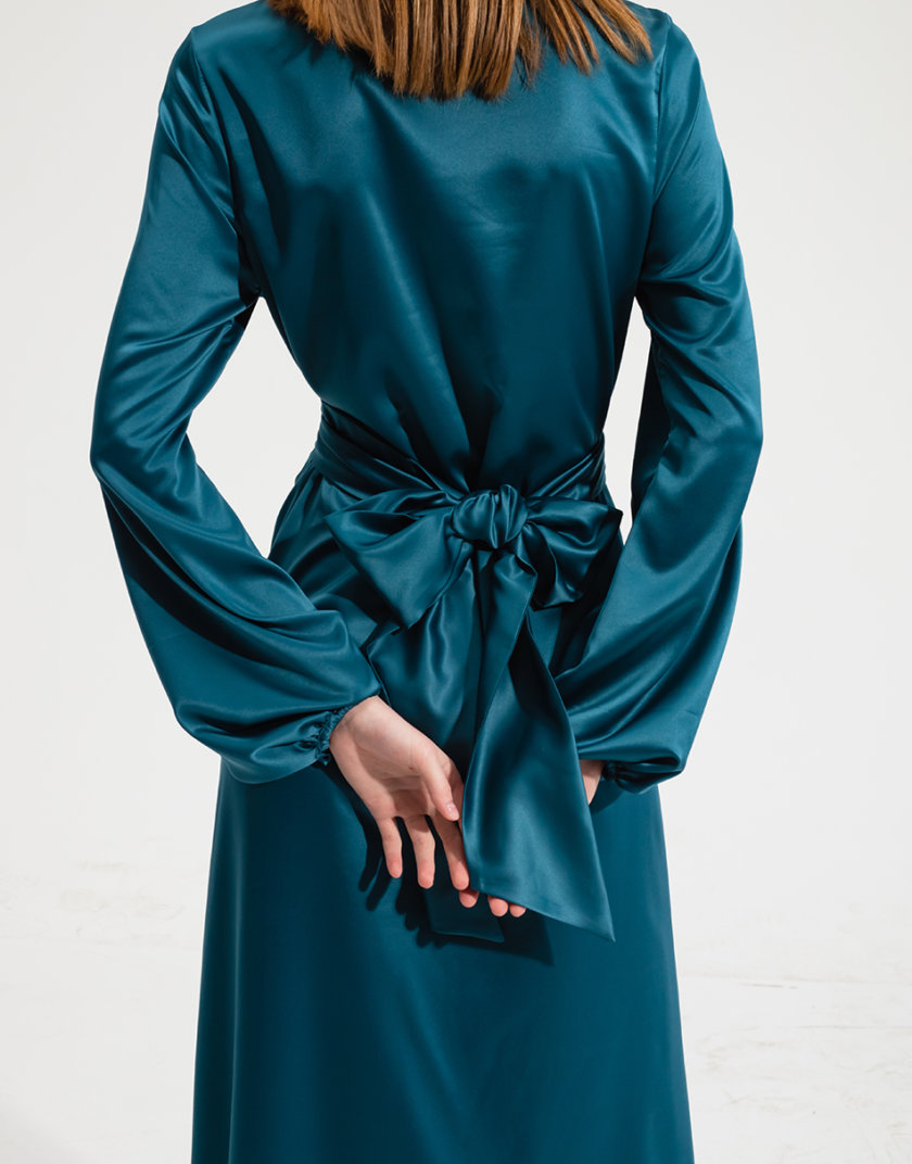 Платье макси с хомутом RVR_RESS21-2034MN-kapsula, фото 1 - в интернет магазине KAPSULA