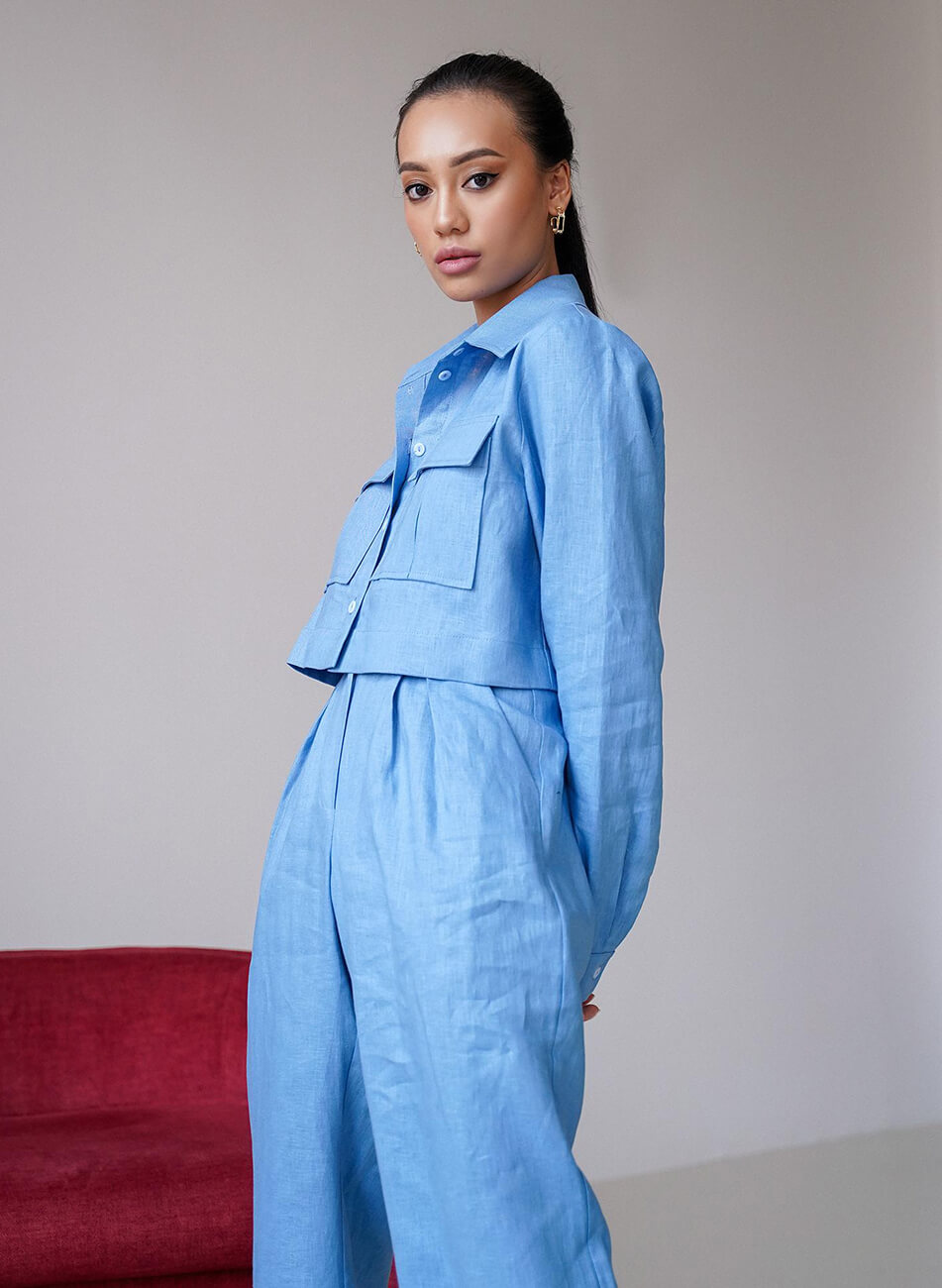 Костюм із льону Paula MC_MY7121, фото 1 Костюм із льону Paula MC_MY7121, фото 1 - в интернет магазине KAPSULA