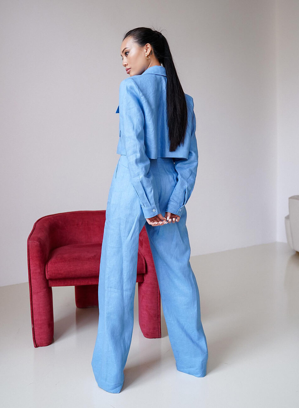 Костюм із льону Paula MC_MY7121, фото 1 Костюм із льону Paula MC_MY7121, фото 1 - в интернет магазине KAPSULA