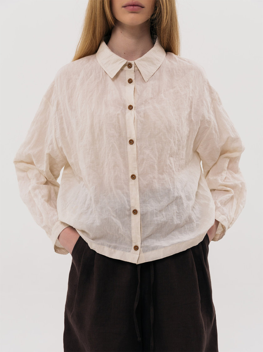 Укороченная рубашка SHKO_21018001, фото 1 - в интернет магазине KAPSULA