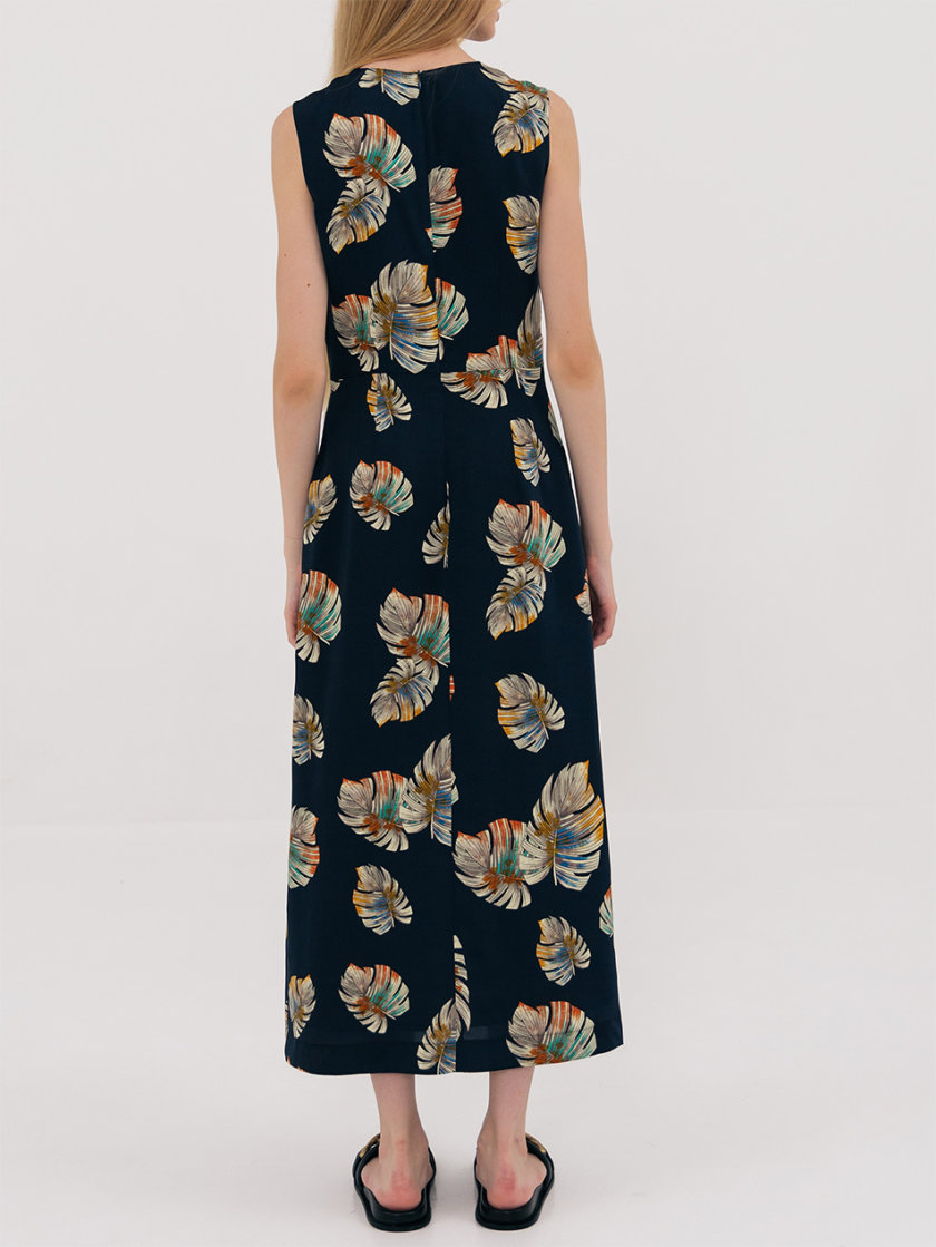 Платье миди с завязками SHKO_21012001, фото 1 - в интернет магазине KAPSULA