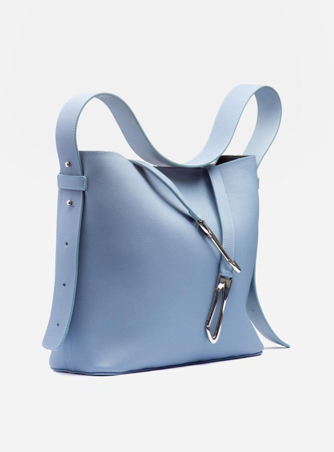 Кожаная сумка Tote Bag in Sky Blue SNKD_P0053S, фото 1 - в интернет магазине KAPSULA