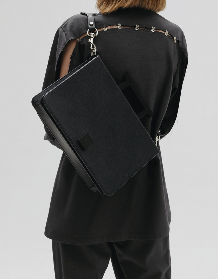 Кожаная сумка Large Nicole in black LPR_NI-BA-L-black, фото 1 - в интернет магазине KAPSULA