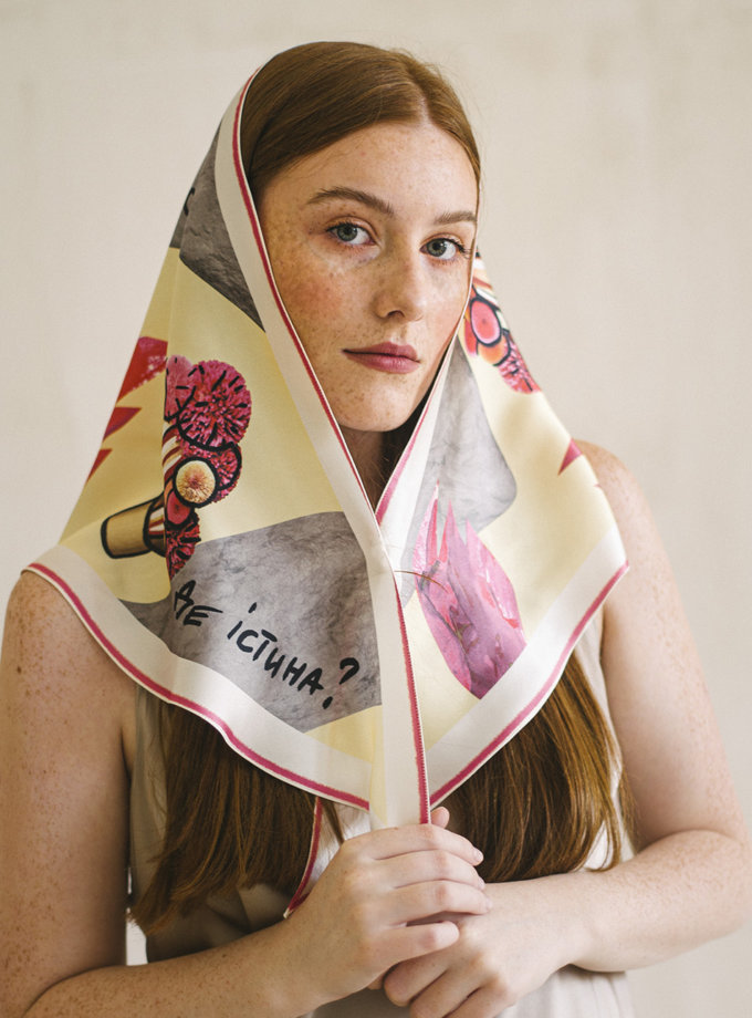 Шелковый платок Churai PERSONÁ x Alina Pash NST_CR1, фото 1 - в интернет магазине KAPSULA