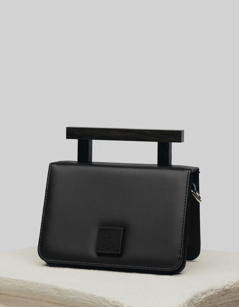 Шкіряна сумка Small Nicole Bag in Black LPR_NI-BA-S-Black, фото 1 - в интернет магазине KAPSULA