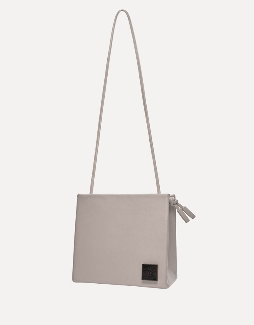 Кожаная сумка Square Bag in Grey LPR_SQ-BA-M-Grey, фото 1 - в интернет магазине KAPSULA