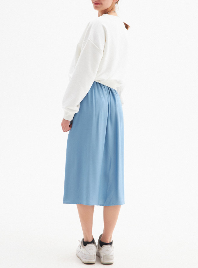 Легкая юбка с карманами MAPLE FRM_TYE_02A_BL, фото 1 - в интернет магазине KAPSULA