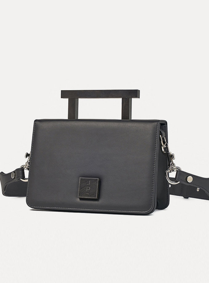Кожаная сумка Medium Nicole Bag in Black LPR_NI-BA-M-Black, фото 1 - в интернет магазине KAPSULA