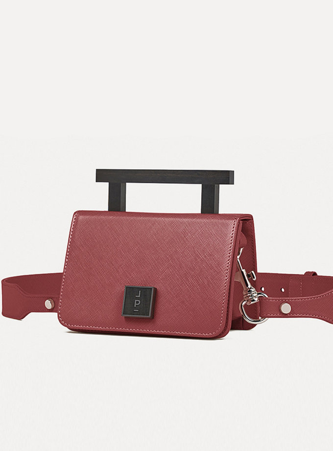 Кожаная сумка Small Nicole Bag in Wine LPR_NI-BA-S-Wine, фото 1 - в интернет магазине KAPSULA