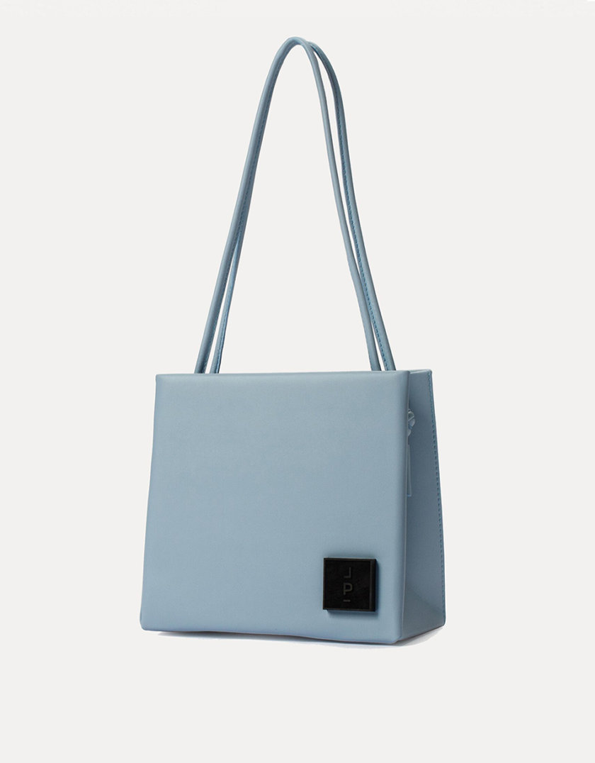 Кожаная сумка Square Bag in Light Blue LPR_SQ-BA-M-Light Blue, фото 1 - в интернет магазине KAPSULA